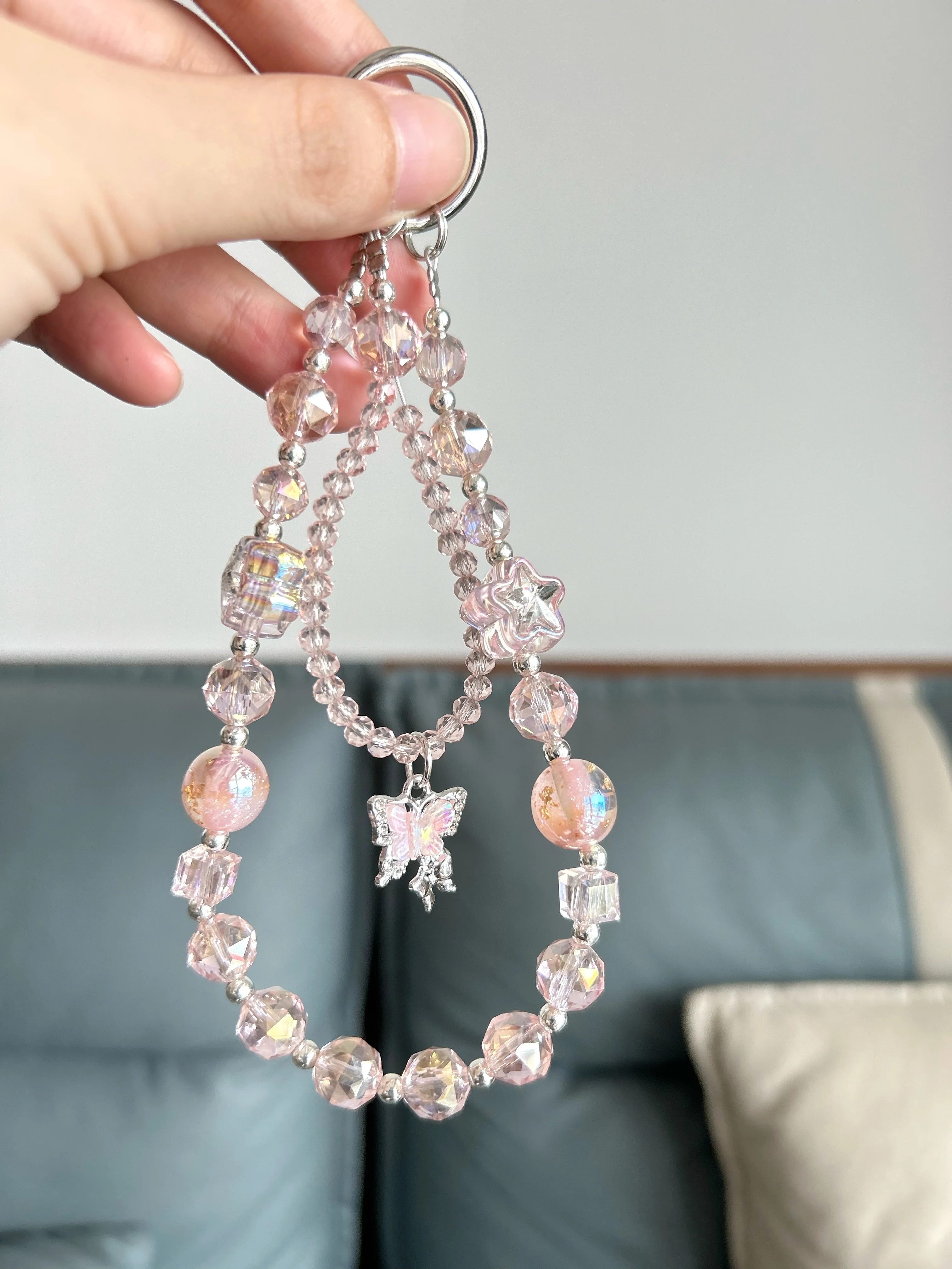 

Luxury Phone Strap Women Bag Chain Elegant Pendant Creative Dual-Layer Design Personalized Fashion Jewelry Phone Accessory