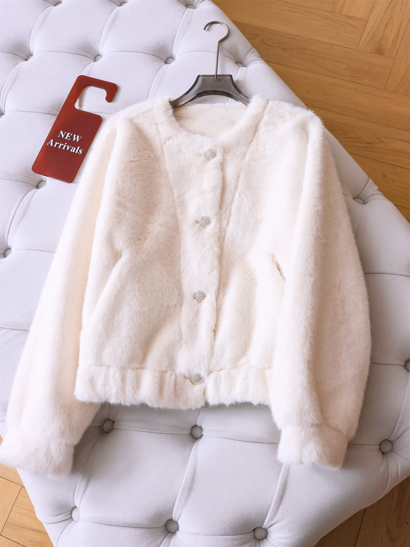 سترة شتوية كاجوال نسائية شتوية من القطيفة بلون سادة وصديقة للبيئة وسميكة ودافئة وأكمام طويلة ومتعددة الاستخدامات #1