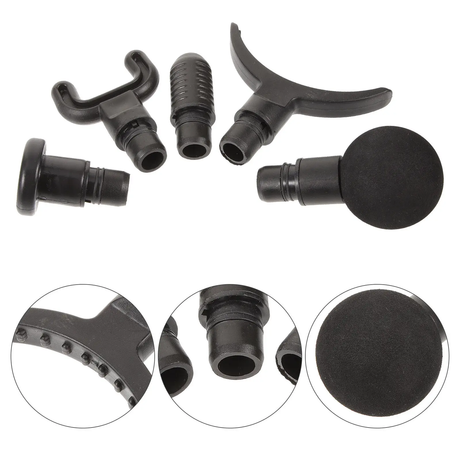 

Набор из 5 насадок для портативного массажера тела, сменные насадки для фитнеса и тренажеров, для мышц