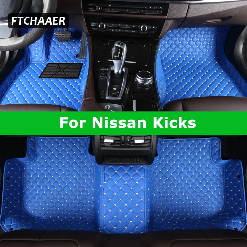 

FTCHAAER пользовательские автомобильные коврики для Nissan Kicks, автомобильные ковры, аксессуары для ног