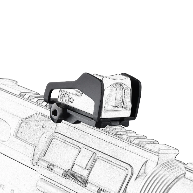 WADSN Tactical Reflex Sight Metal Mini Red Dot Mount Base Day Scope Outdoor Hunting Sight Fixed Bracket Optical Accessories