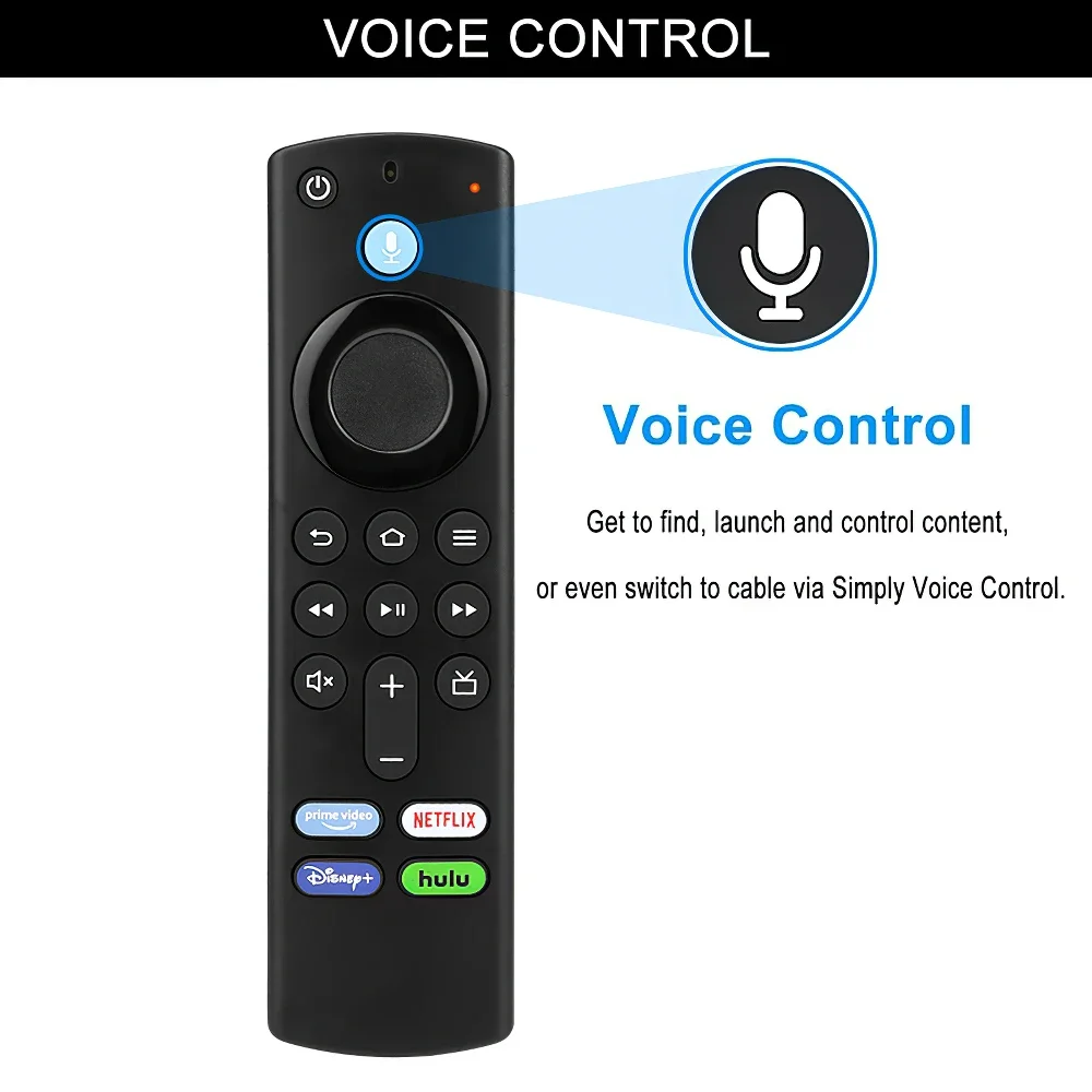 YP Remote Works with Alexa Replacement Voice Remote Control for Fire Stick TV 3rd Gen Smart TV Stick 4K MAX Lite Fire Cube