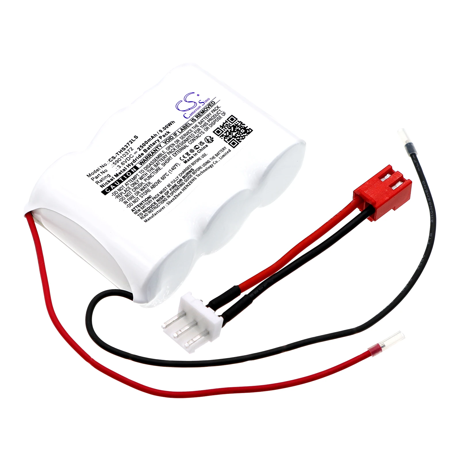 CS Replacement Battery For Thorn Voyager Star Cs 3 SBS 135/160mm 59010372 2500mAh / 9.00Wh Emergency Lighting