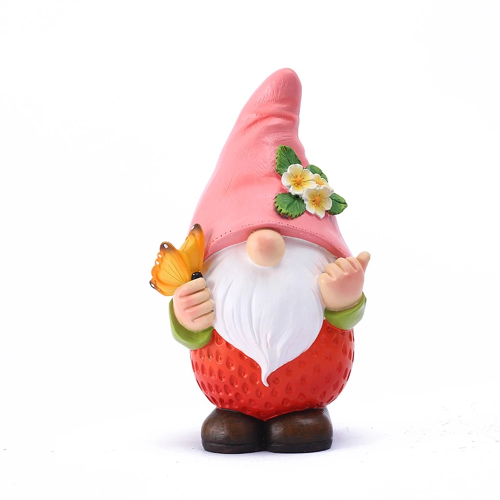 

Dwarf Statue White Bearded Elf Courtyard Lighting Decoration Statue Sculpture Figurine Nordic Room Home Decor Decoration Desk