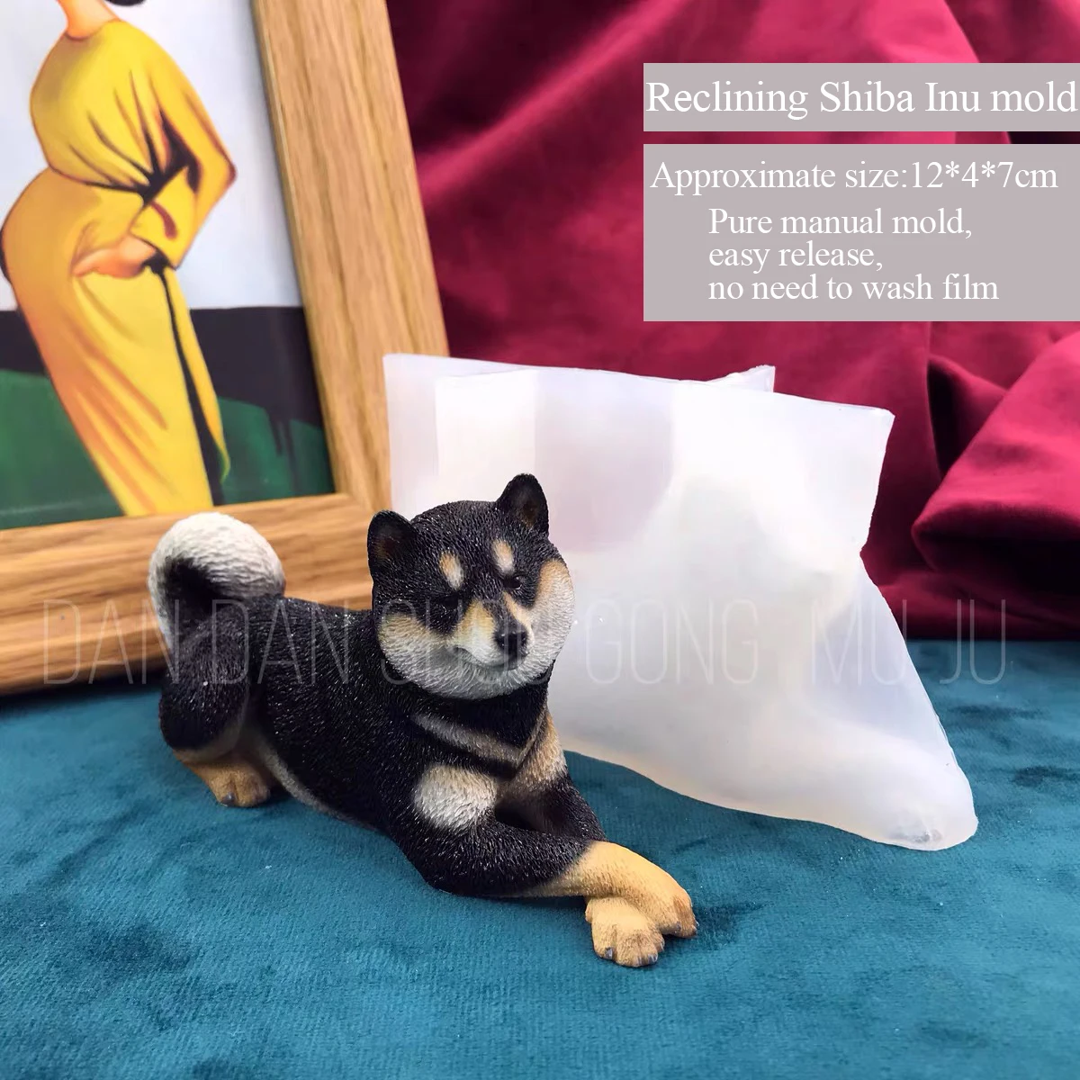 

DIY Drop Glue Aromatherapy Plaster Mold, Cute Party Shiba Inu Dog, Manual Stereo Silicone Abrasive