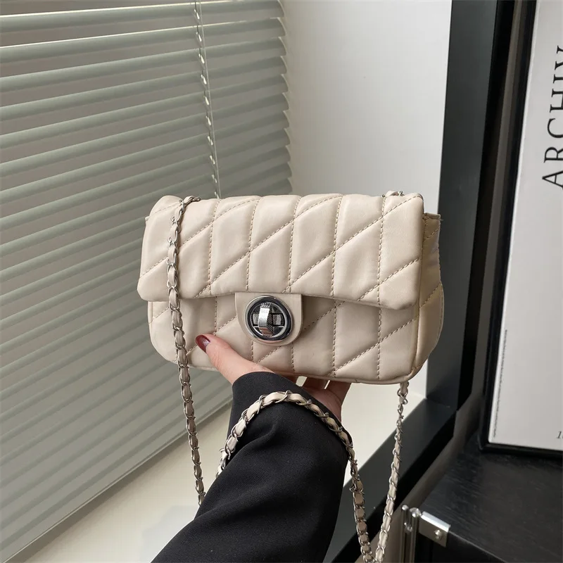 

2025 Trendy Chain Crossbody Bag Womens Fashion Square Shoulder Purse Spring Mini Tote Viral Small Handheld