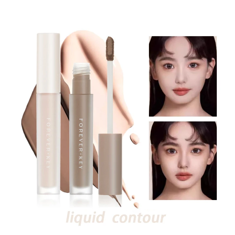 Forever Key-palo de contorno líquido, mate, hidratante, ligero para sombra de nariz, contorno, resaltador, maquillaje iluminador lateral
