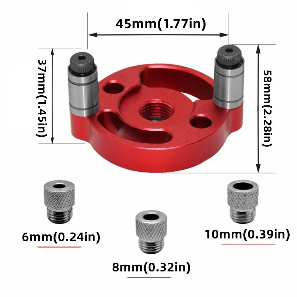 Woodworking Pocket Hole Jig 6/8/10mm Self-centering Vertical Doweling Jig Drill Guide for Locator Hole Puncher Carpentry Tools