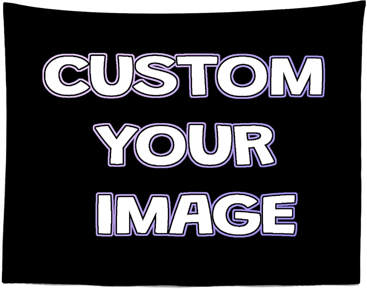Personalized Custom Image Tapestry Wall Hanging Modern Art Typography Decor Poster for Living Room Bedroom Home Decoration Gift