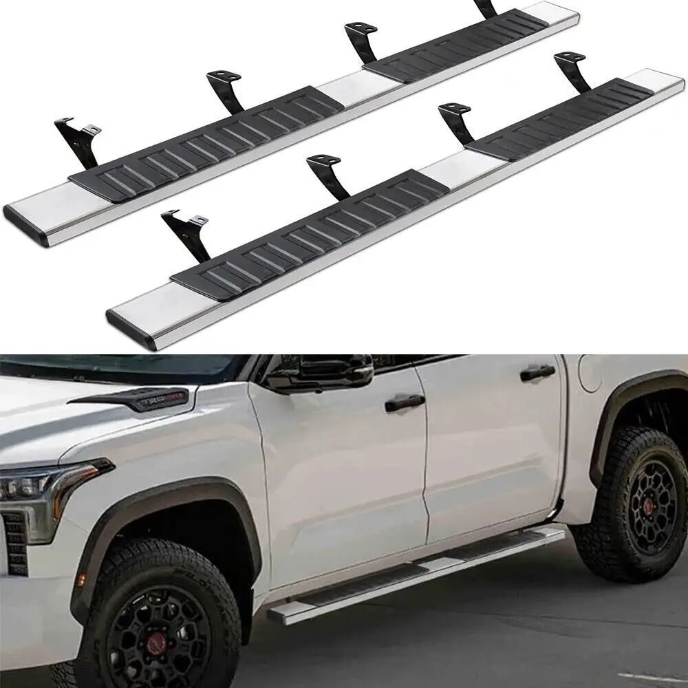 

Подходит для 2022 2023 TUNDRA Fixed Running Board Side Step педаль Nerf Bar