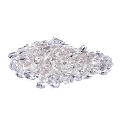 100g Crushed polished Clear Quartz Chips Large Granules  100% Natural Crystal Rock 3-7mm