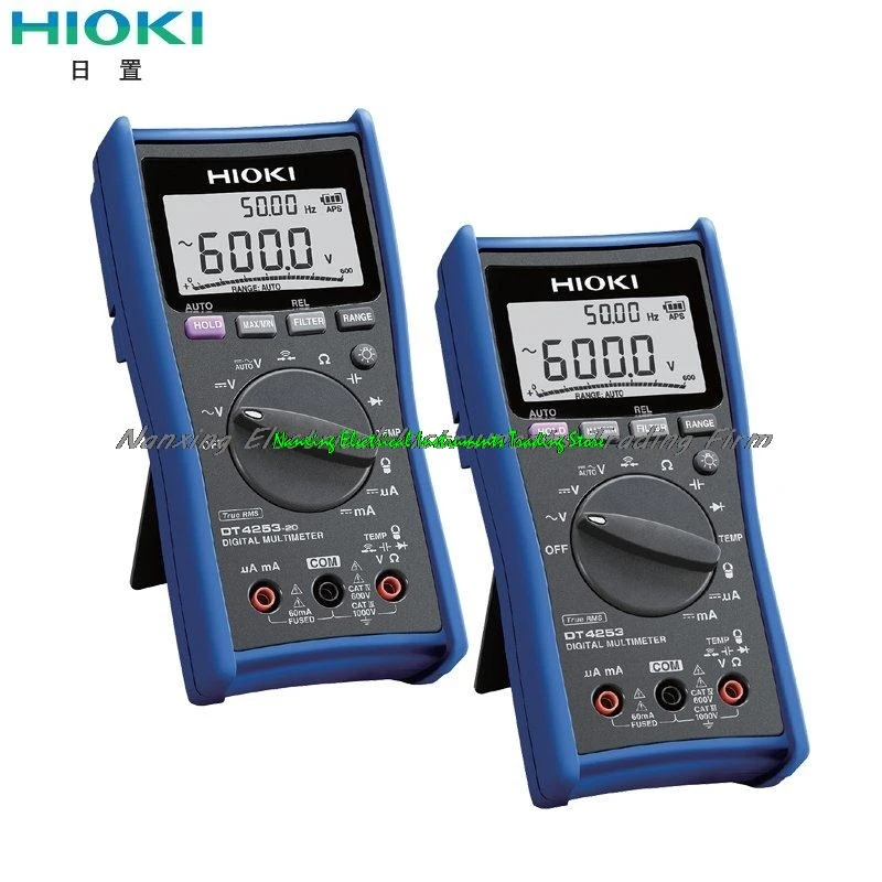 HIOKI DT4253  DIGITAL MULTIMETER 6,000 count display Low-pass filter function AC/DC1000 V,With mA DC, temperature