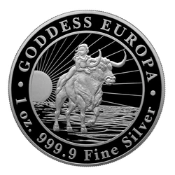 5 PCS Non Magnetic 1 OZ GODDESS EUROPA 2022 Silver Plated Decoration Frensh Coin