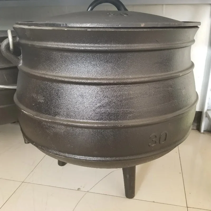 outdoor camping cookware potjie pot cast iron factory manufacturer stocked south africa botswana namibia 3 legged