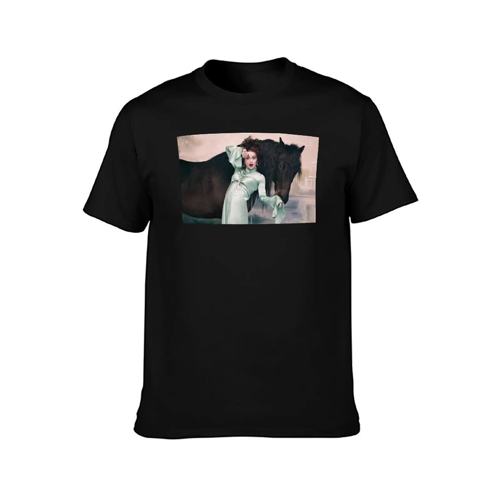 Helena Bonham Carter T-Shirt Simple Line Art Print Tee T-Shirt