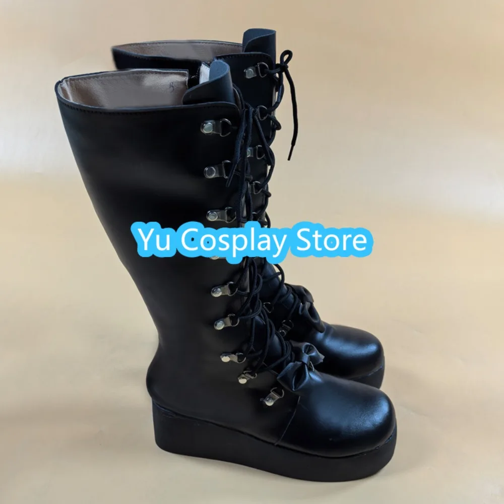 Datum Een Live Kurumi Tokisaki Cosplay Schoenen Voor Anime Tentoonstelling Prestaties Anime Cosplay Schoenen Laarzen Halloween Kostuums Rekwisieten