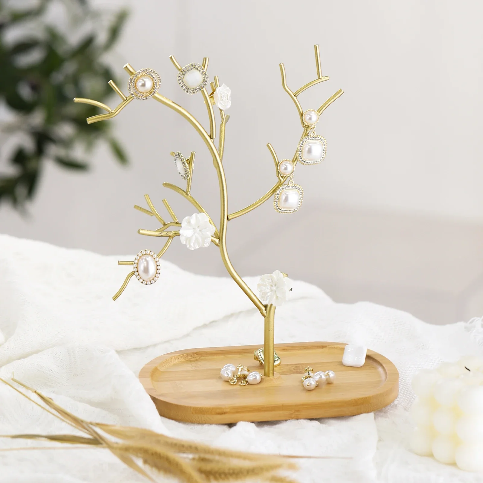 

1pc Jewelry display stand,Deluxe fashion style jewelry holder,Earrings Rings display stand for shop,Valentine's Day Gift,Women's