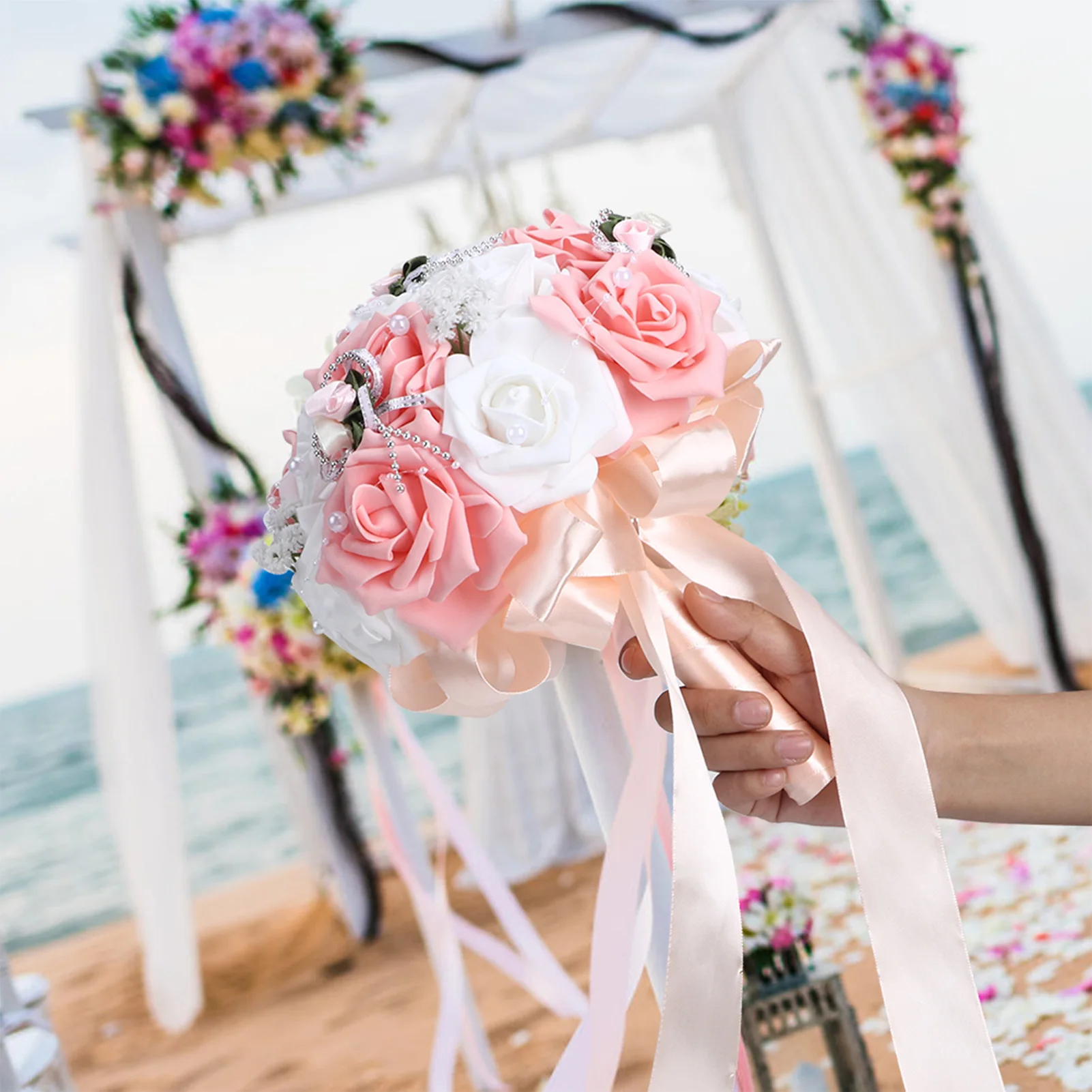 Artificial Wedding Bouquet Simulation Bridal Holding Flower Decoration Wedding Supplies