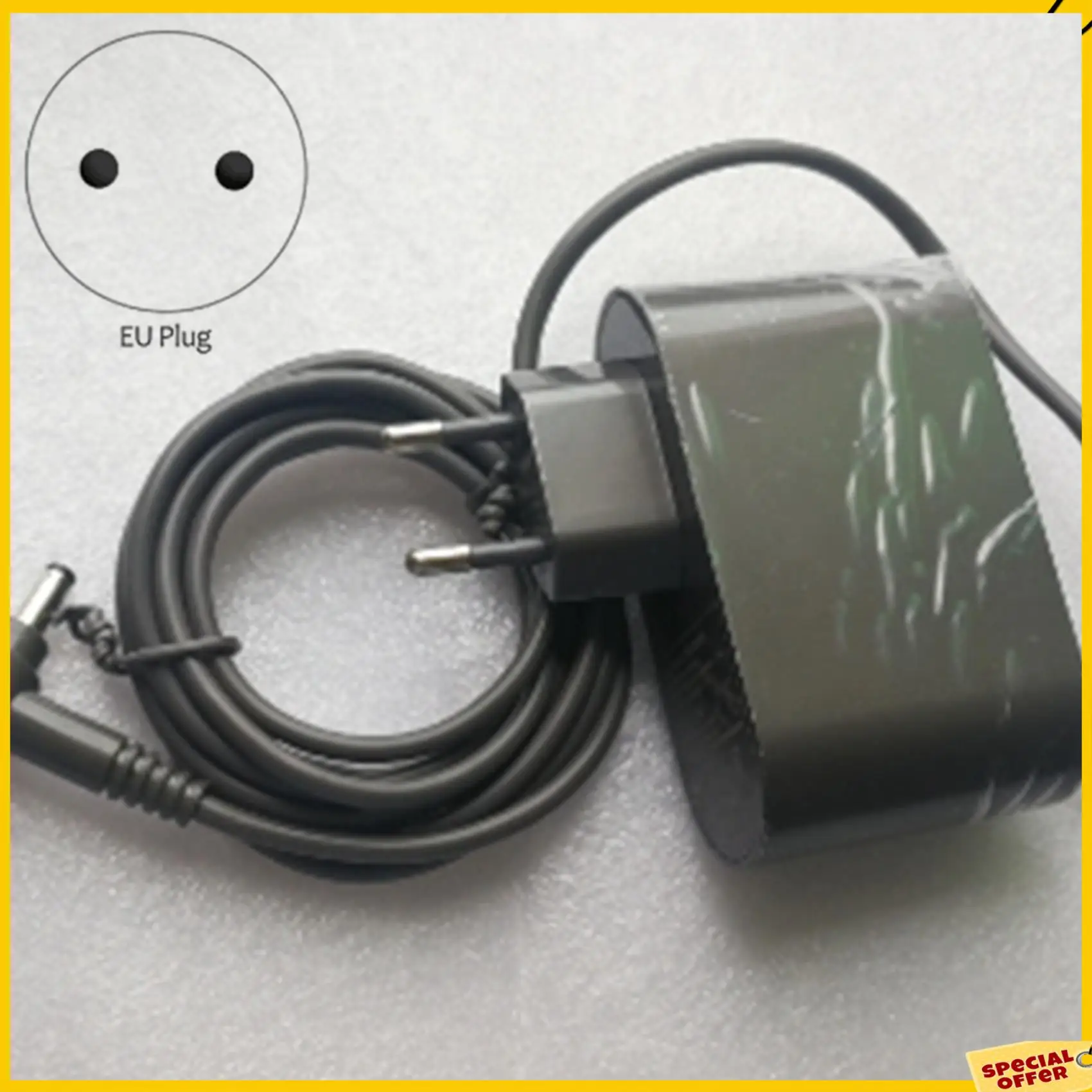 

A24P 6X Suitable For Dyson Dyson V10 Vacuum Cleaner Charger 30.45V-1.1A Vacuum Cleaner Power Adapter-EU Plug