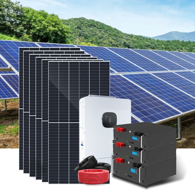 Hybrid Off-Grid Solar Power System 3.5kw to 22kw Complete Solar Panels and Batteries with MPPT Controller for House Use