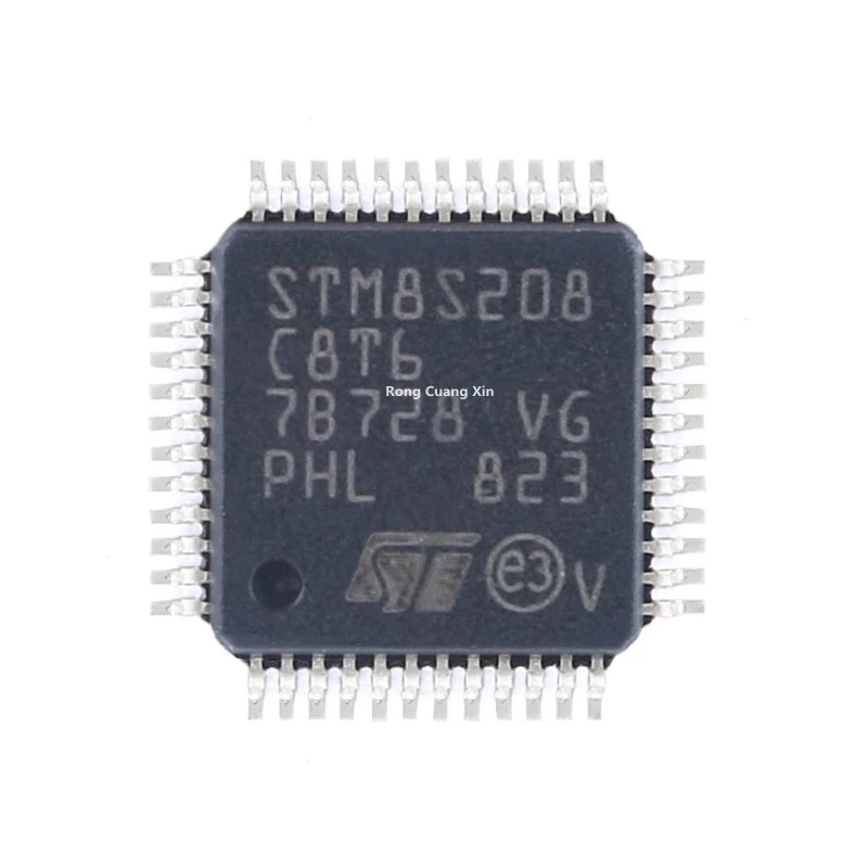 STM New Original STM8S208 STM8S208C8T6 STM8S208R8T6 LQFP-64 24MHz/64KB Flash Memory/8-bit Microcontroller MCU Chip IC