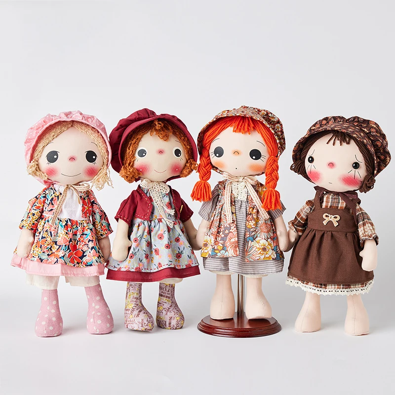 

Оригинальное создание ретро-фигурка куклы ручной работы, плюшевая игрушка, мягкое животное с милым выражением для подарка на день рождения для друга и детей