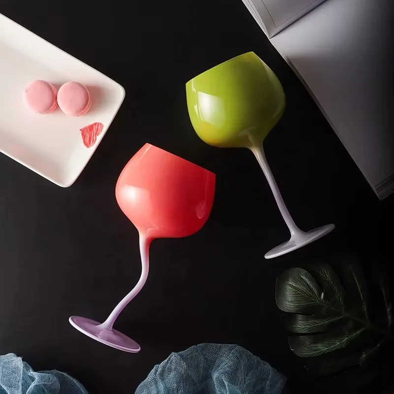 New Color Twist Wine Glass Internet Celebrity Pink Girl Personality Sweet Stems Wine Glass Wedding Occasion