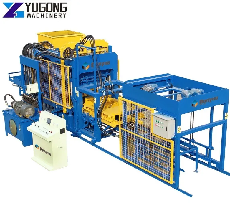 YG One Year Warranty Great Service QT5-15 Automatic Concrete Hydraulic Pressure Hollow Brick Making Machine with Promotion Price