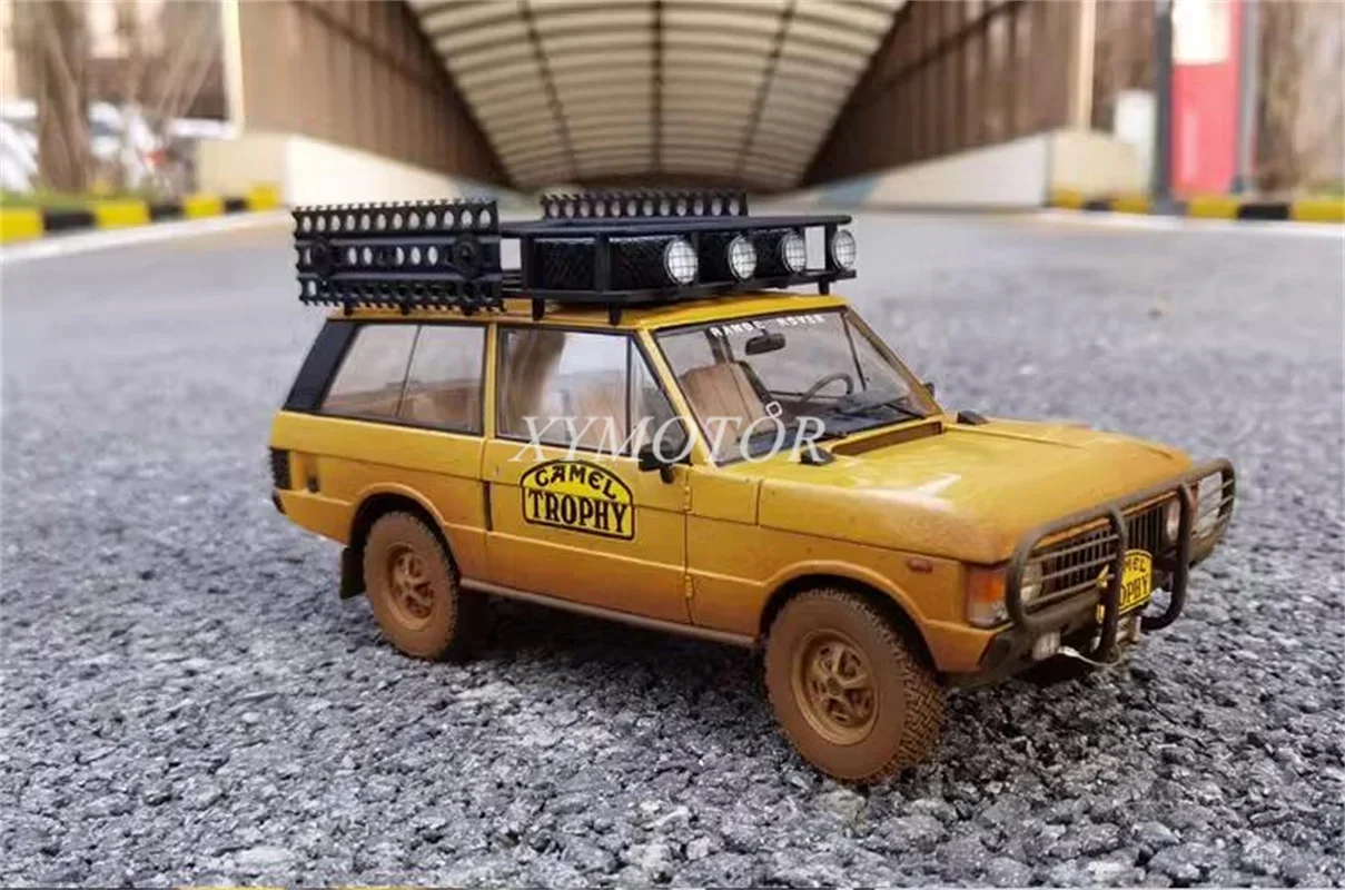 Almost Real 1/18 For Range Rover 1982 Papua New Guinea Camel Cup Car Model Limited Muddy version Gifts Hobby Display Ornaments