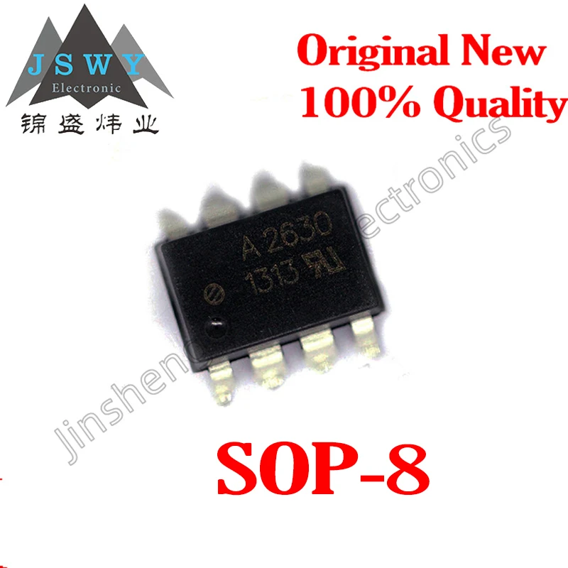 

10PCS Free Shipping A2630 HCPL-2630-500E HCPL-2630 SMD8 High CMR High Speed TTL Compatible Optocoupler Brand New In Stock