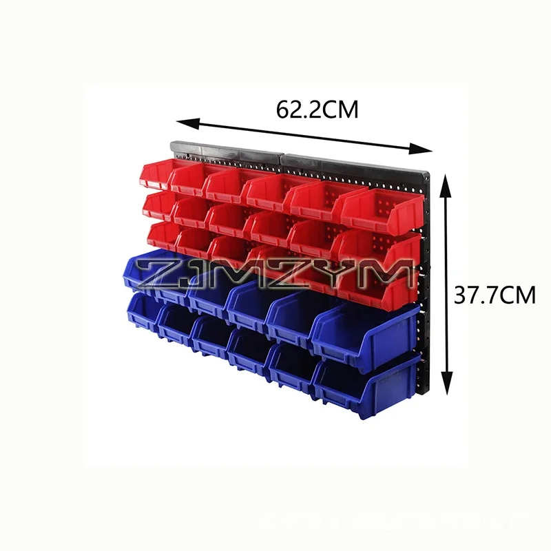 Hanging Wall-mounted Organization Tool Bins Storage Plastic Workshop Box Storage Rack Plate Hole Access Tools
