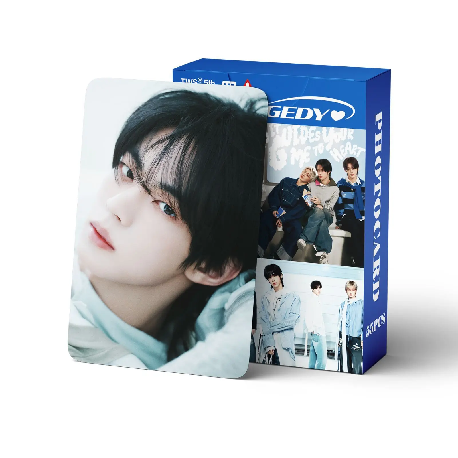 

55pcs TWS New Album NO TRAGEDY YOUNGJAE JIHOON Photocards Kpop Merch Lomo Cards Set Fans Collection Cards Gifts
