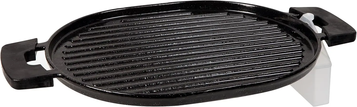 

Cast Iron Grill With Enameled Non-Stick Coating, Designed For The Precision Induction Cooktop Black 16.3' x 10.4' x 0.7'