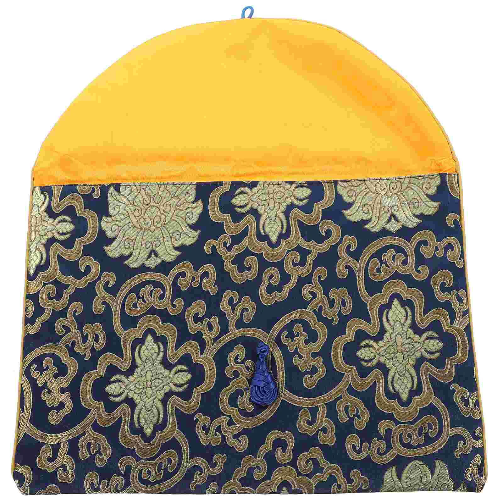 Packing Bag Pencil Scripture Storage Travel Office Baggies Bags Gift Small Pouch Cloth with Chinese Knot Scriptures