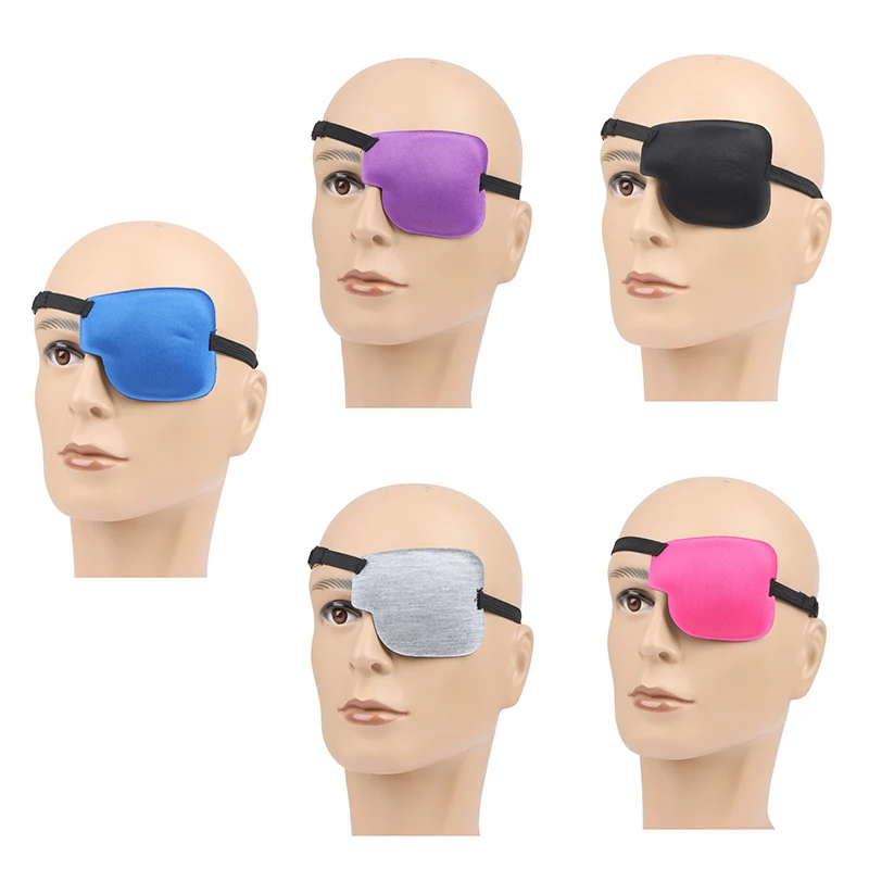 1PC 9x7cm Sponge Amblyopia Eye Mask Eyeshade Strabismus Eye Training Single Eye Patch Cover