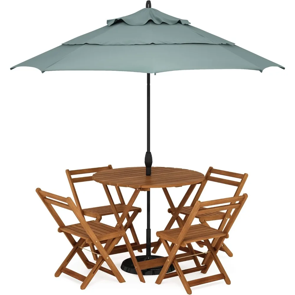 

19018F Tioman Outdoor Hardwood Nation Round Dining Table, Natural