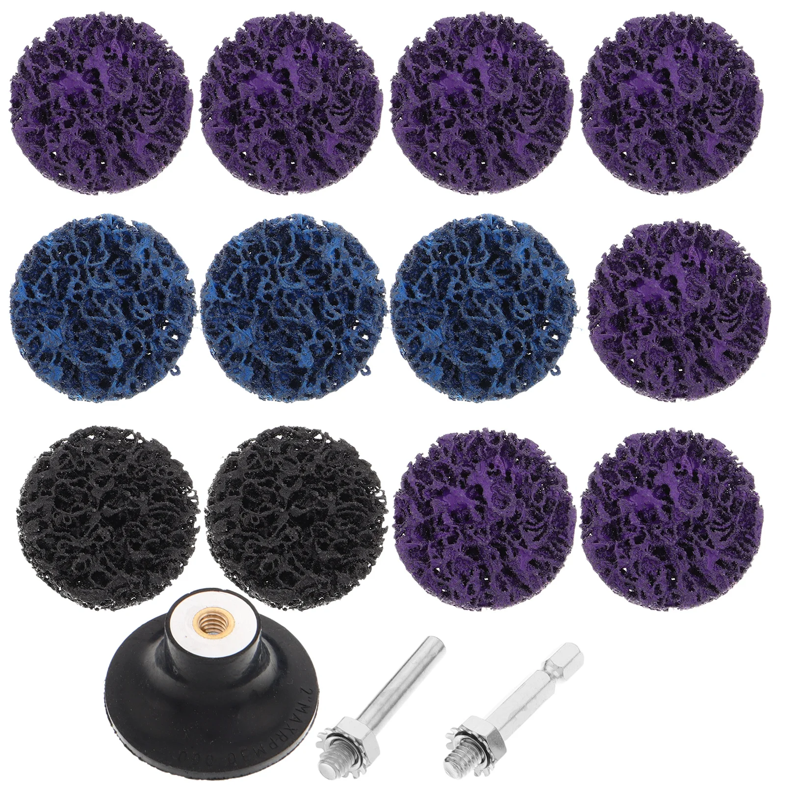 

1Set Torque Grinding Disc Set Strip Discs Paint Rust Removal Abrasive Wheel Grinding Pads for Die Grinder Drill