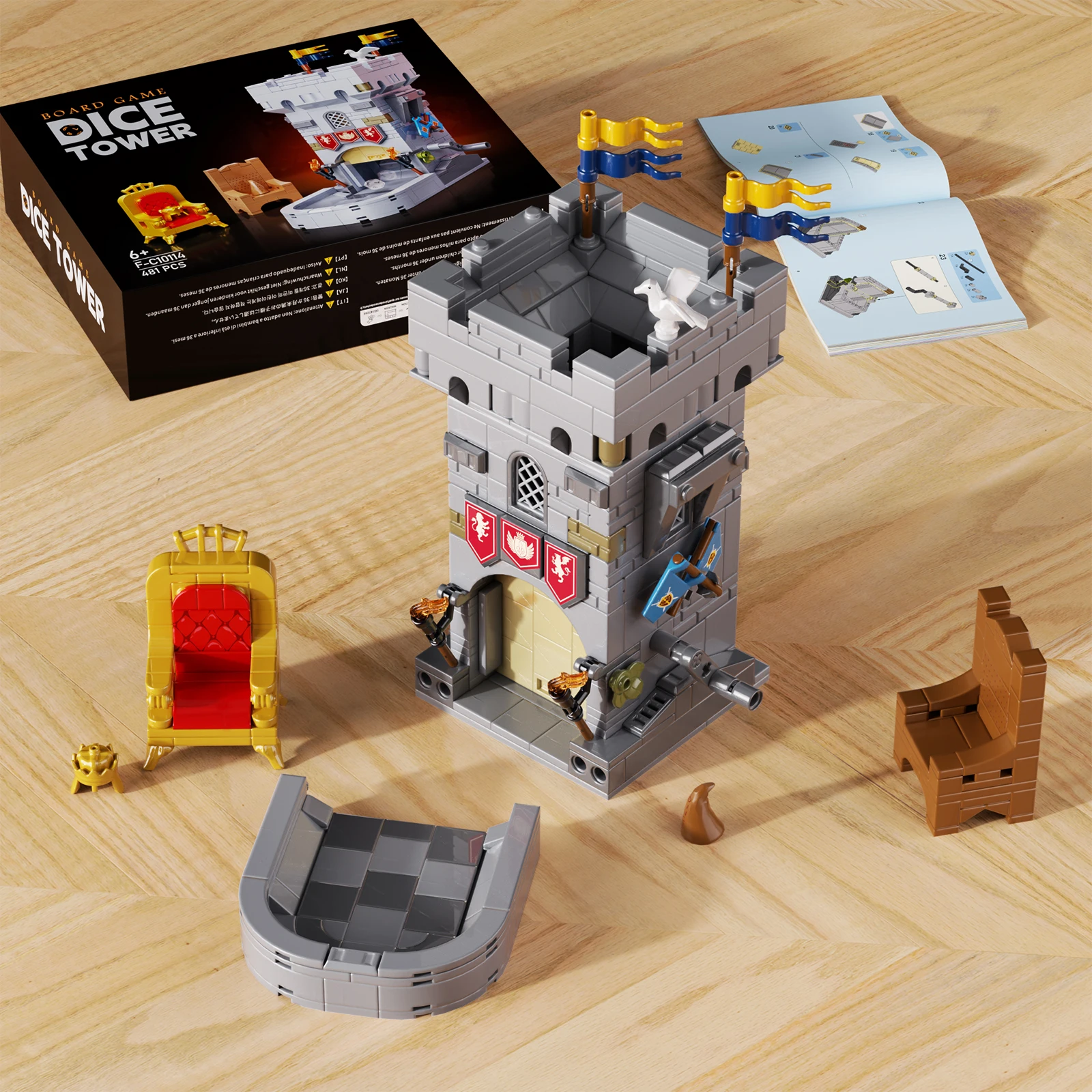 NEW Dice Tower Building Block Kit from Dungeon Game,Creative Children's Toys Christmas Gifts