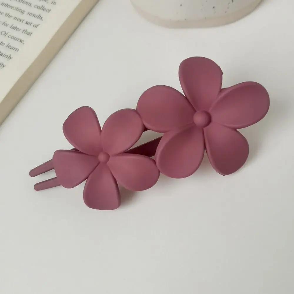 

7 PCS Lay Down Flat Flat Hair Claw Clips Matte Non-Slip Flower Barrettes Frosted Strong Hold Hair Accessories Wedding Prom