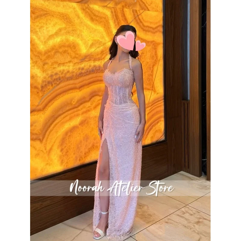 ドレス エレガント ヴィンテージ スイート ピンク レース セクシー マーメイド 新しい スタイリッシュ カスタマイズされた フォーマルな機会 プロムドレス イブニング パーティー ドレス