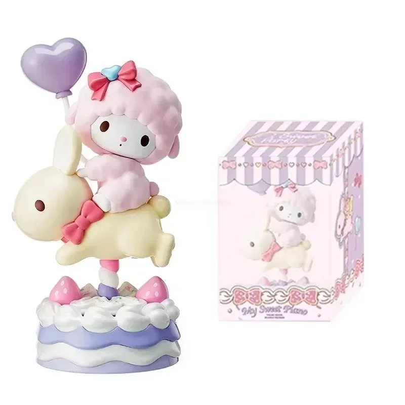 Miniso Sweet Party Series My Melody Sanrio Anime Figures,My Sweet Piano Mini Figurine,Desktop Dispaly Model Toys,Kids Gfits