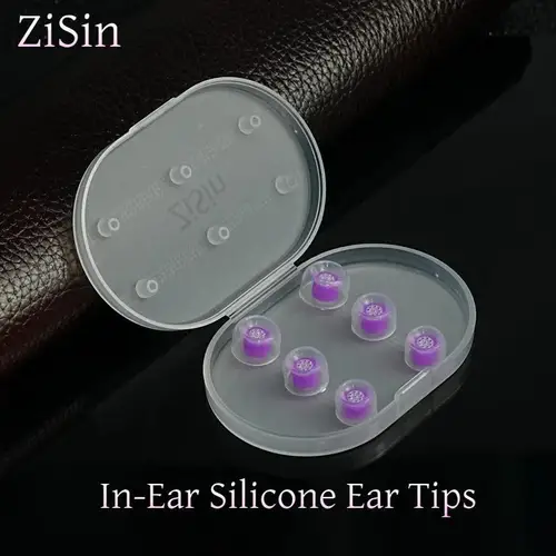 Imagen 1 del producto ZiSin-almohadillas originales reemplazables de silicona para auriculares, 3 pares para tamaño S/M/L, accesorios para auriculares con cable