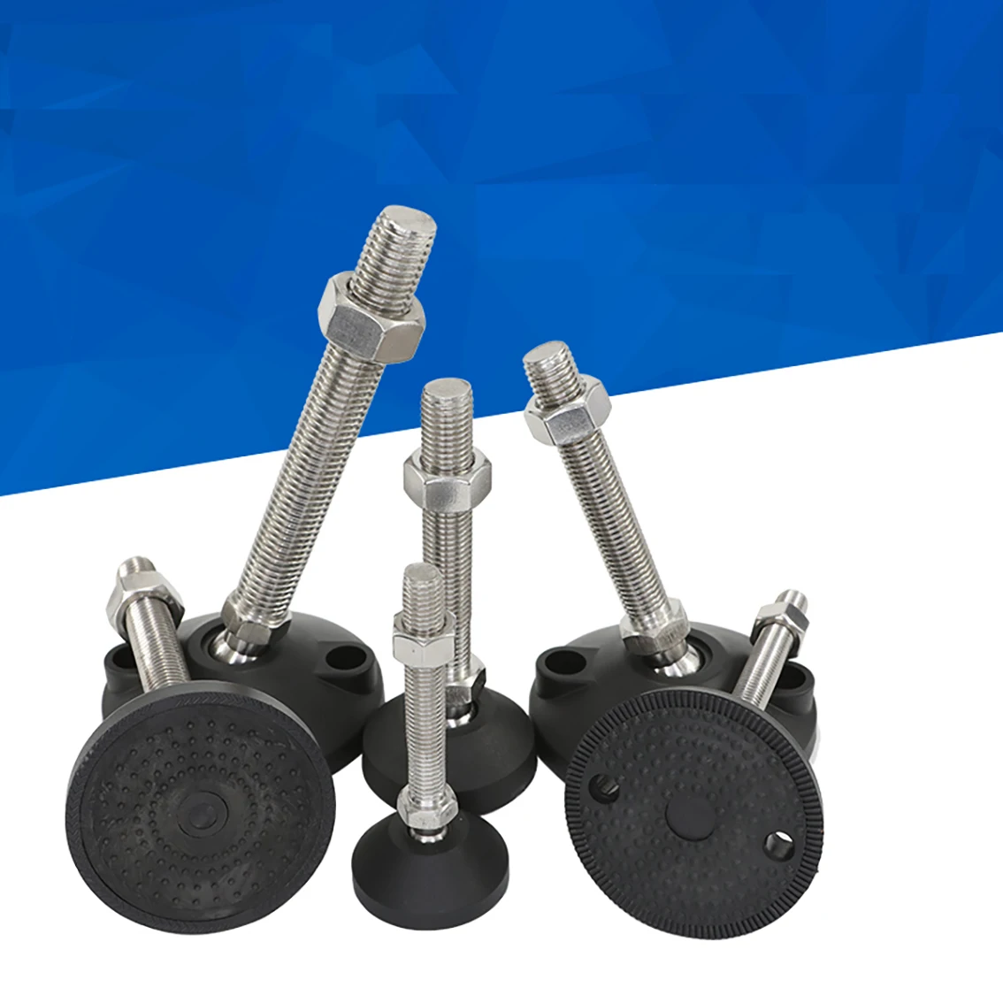 1 szt. Podstawa 60/80mm nylonowa 304 ze stali nierdzewnej obrotowa nóżka regulowana noga stołu stopka na zawiasach noga meblowa M8 M10 M12