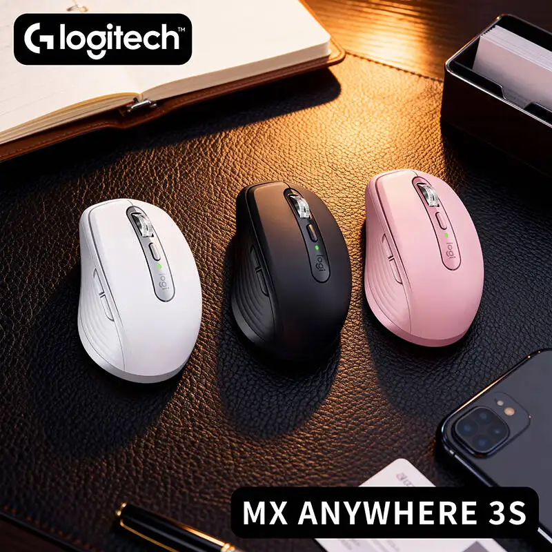 

Logitech MX Anywhere 3S Premium Wireless Mouse for Designers & Editors, Silent, Precise, Ergonomic