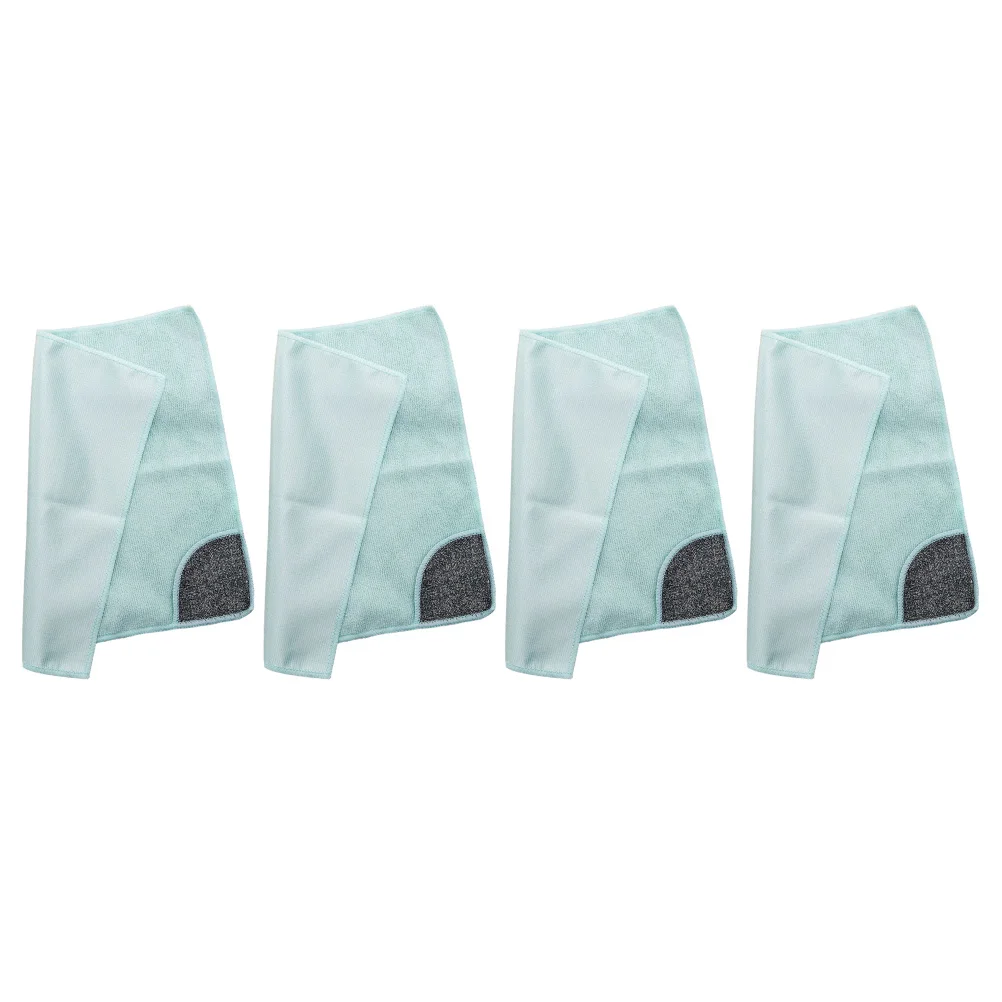 

4Pcs Microfiber Dish Cloths Super Absorbent Kitchen Cleaning Accessories Wash Cloth for Plates Bowls Glassware Furniture Windows