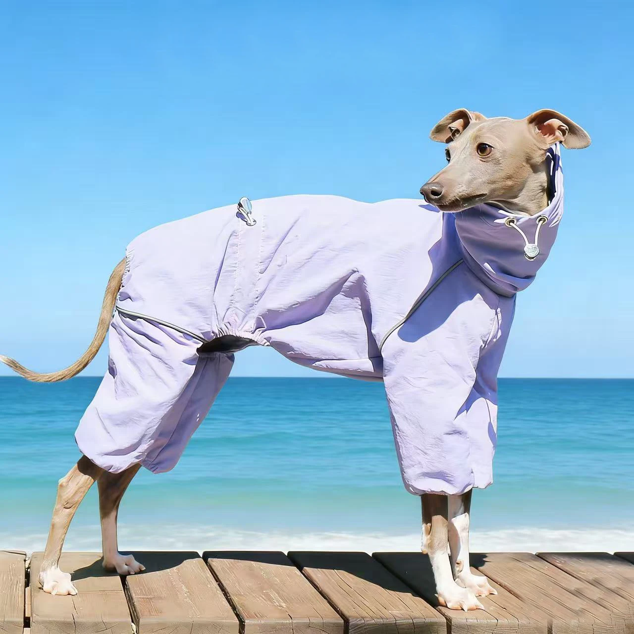 Cortavientos impermeable para Galgo Español y Whippet – Ajustable verano - imagen 2