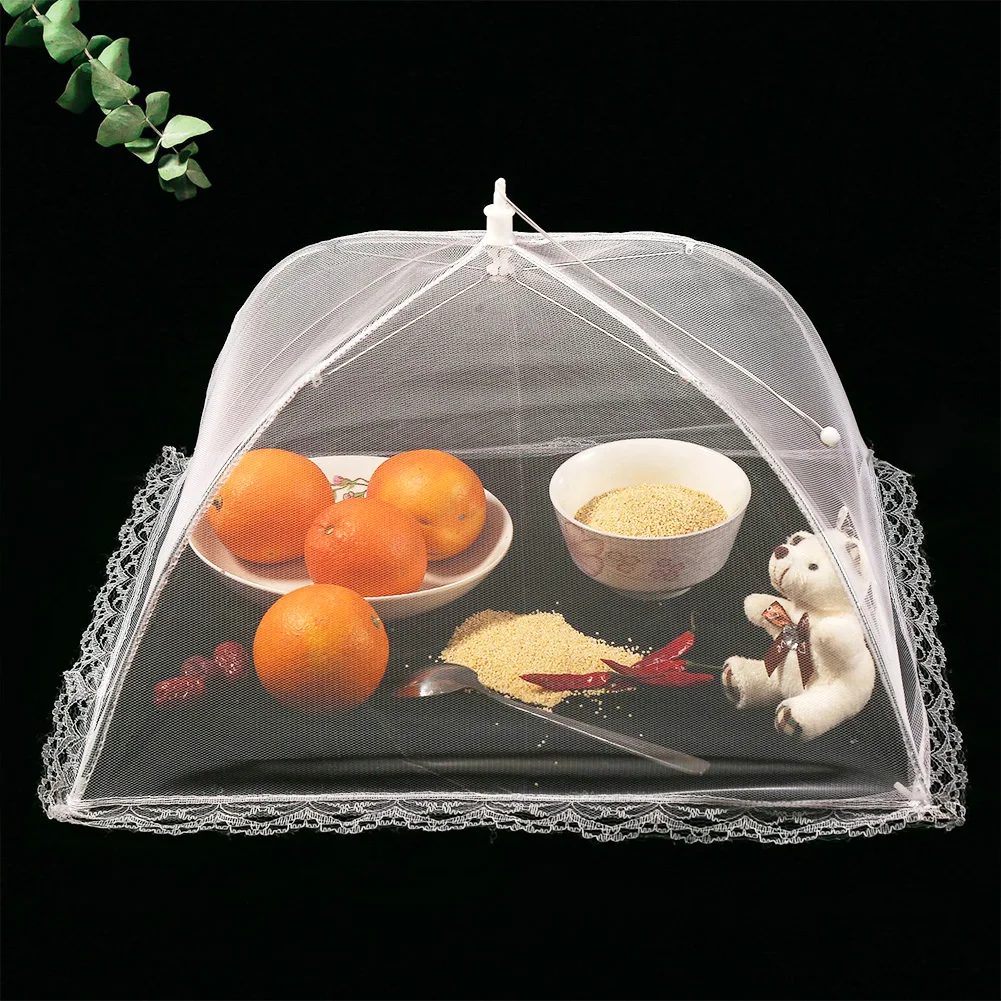 1x Protect Dish Cover Kitchen Accessories Food Covers Mesh Foldable Kitchen Anti Fly Mosquito Tent Dome Net Umbrella Picnic