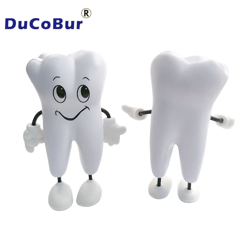 1 piece Tooth-figure Squeeze Toy Dental Clinic Dentistry Promotional Item Dentist Gift Soft PU Foam Model Shape 12.5cm