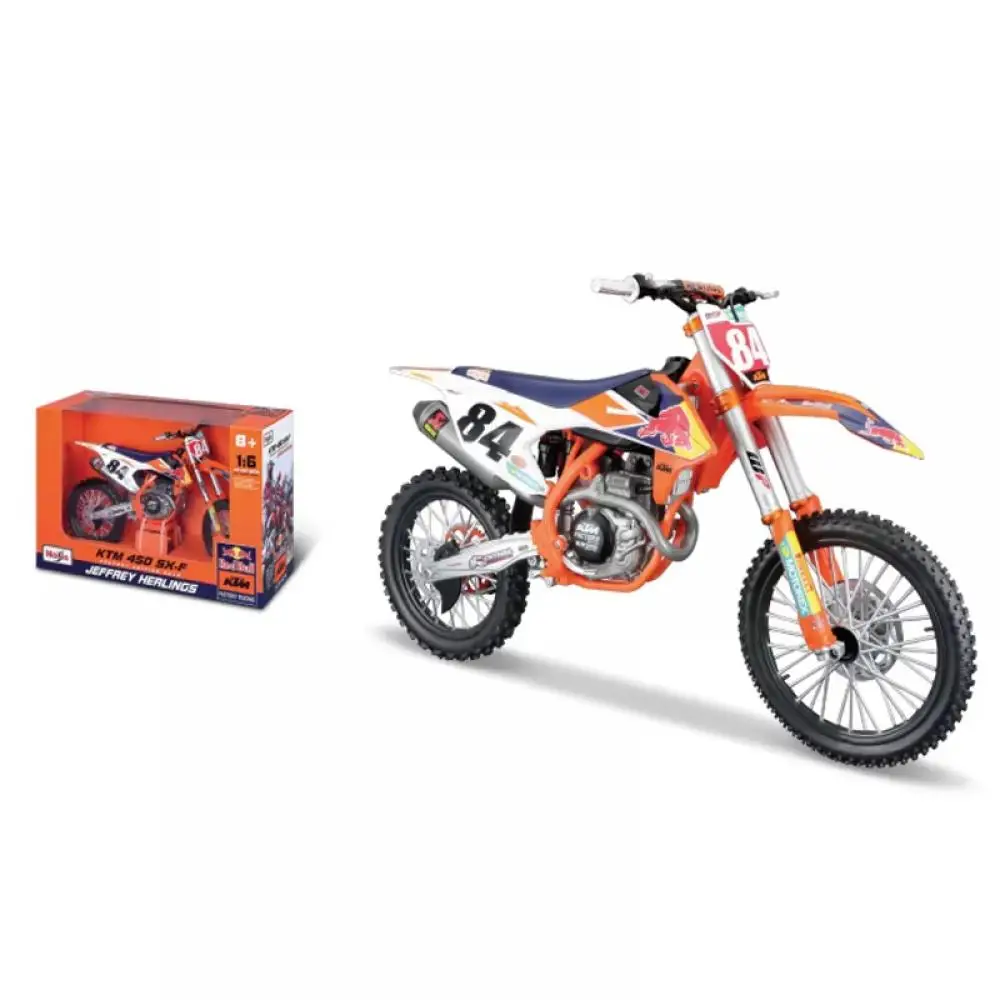 جديد مايستو 1:6 ريد بول KTM Supercross 450 SX-F # 84 مايك براون 2018 لعبة هدية دراجة نارية مصنوعة من خليط معدني