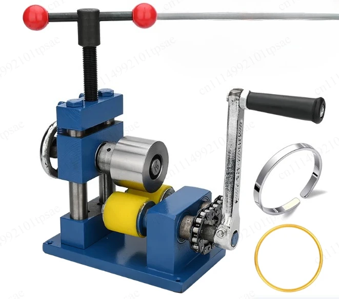 Bracelet Rolling Machine Small Manual Ring Bending Machine Jewelry Gold and Silver Processing Roller Circle Shaping Machine
